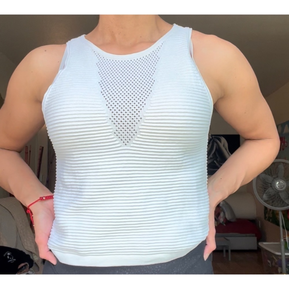Phillip Lim white stretchy crop top